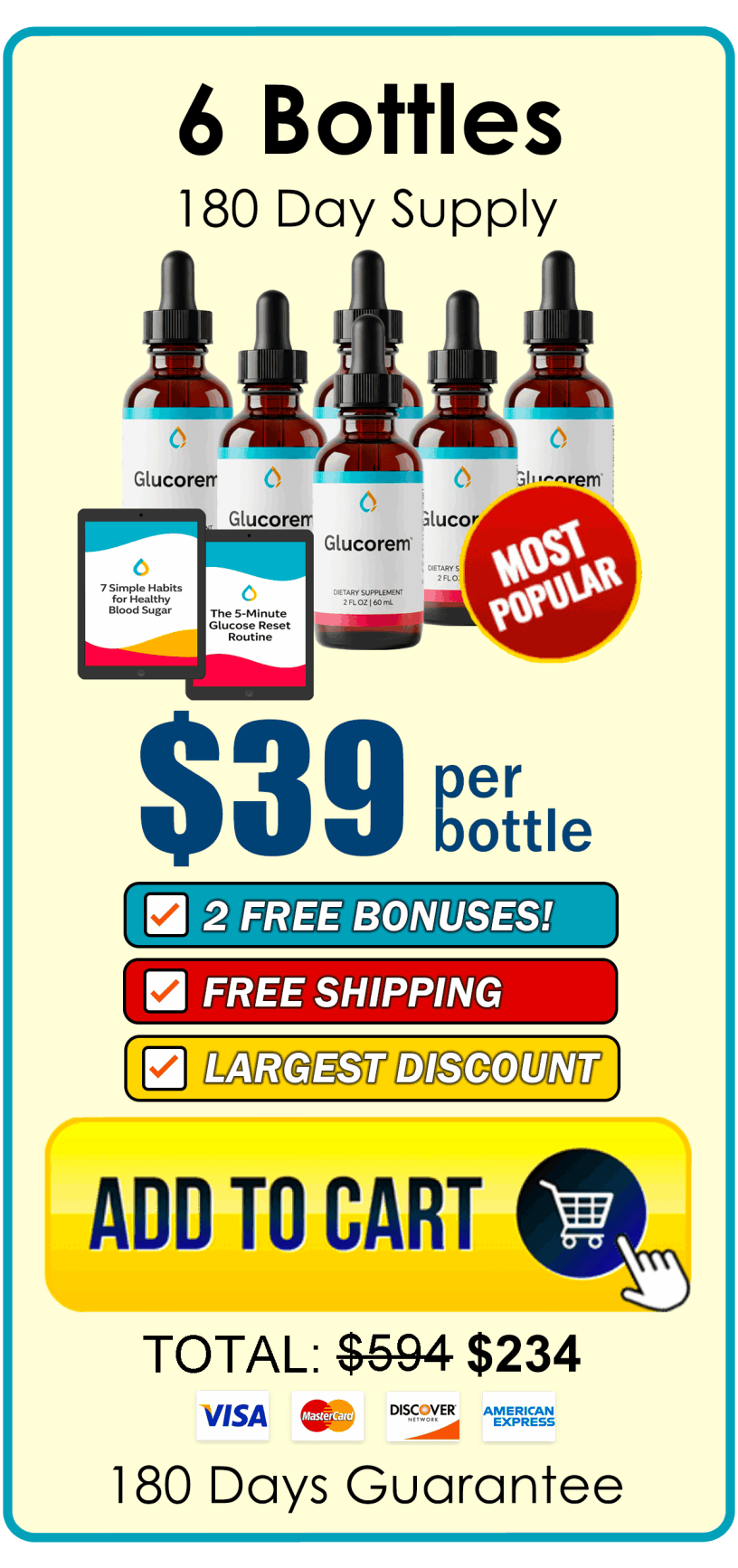 Buy  Glucorem 6 Bottle